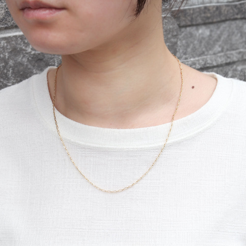 小豆チェーン 18金 メンズ ネックレス 中空 K18YG チェーンネックレス 中空チェーン ショート&ロング 人気 おすすめ K18 ゴールド おしゃれ (品番 azuki-sl-h-050-k18-m)