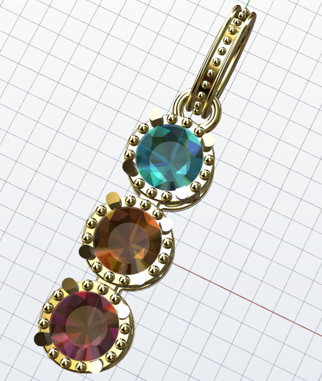 【田様専用】オーダーメイド トリロジー ネックレス