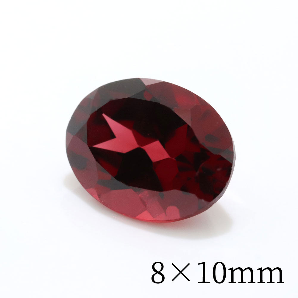 ガーネット ルース 1月誕生石 オーバル 楕円【8mm×10mm】