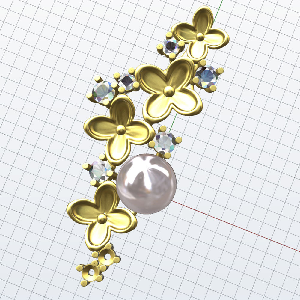 【花様専用】金木犀枠 パール加工