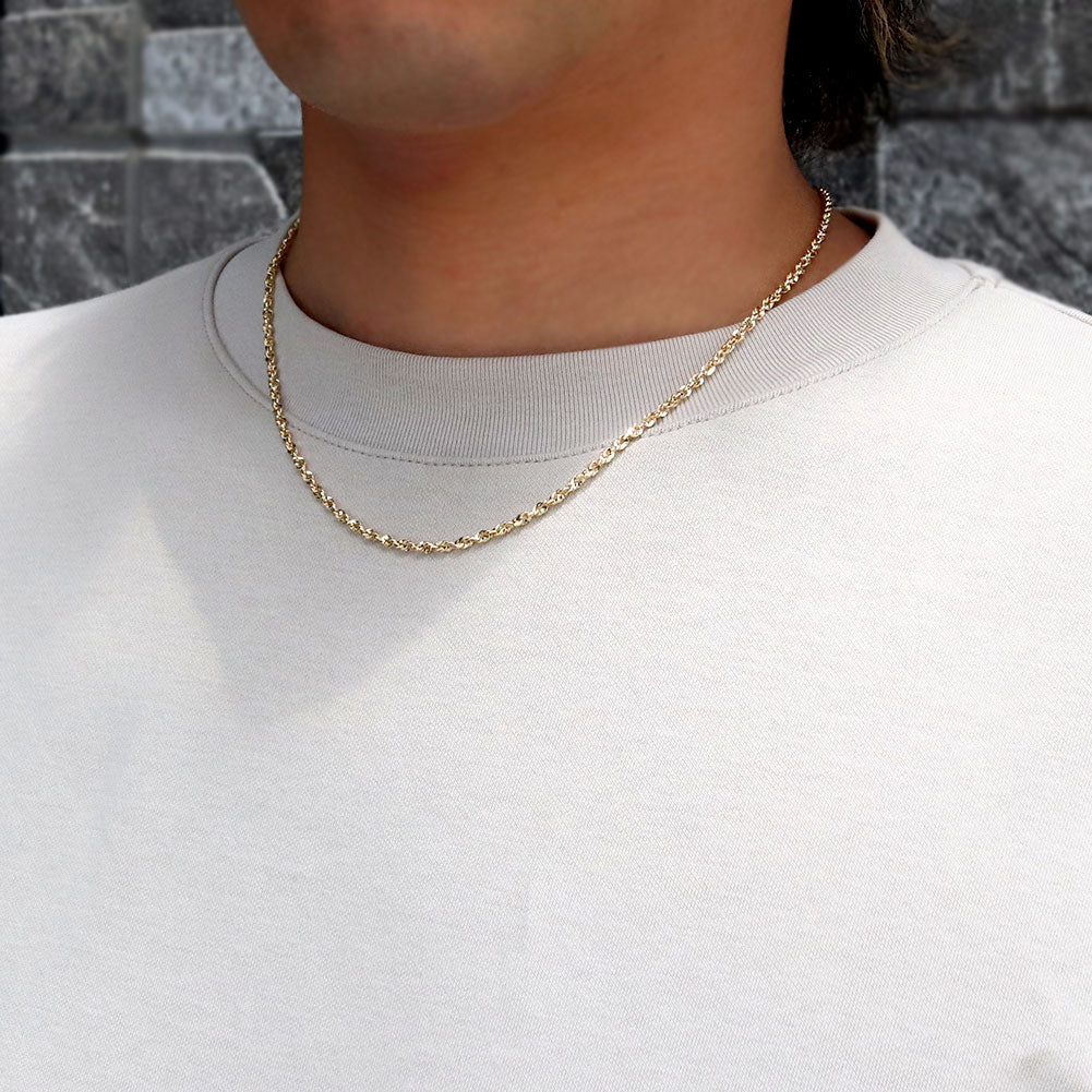 ネックレス レディース チェーン 18金 中空 イリーデ チェーンネックレス K18 イエローゴールド 女性 おしゃれ ジュエリー プレゼント 誕生日 (品番 iride-h-030-k18-l)