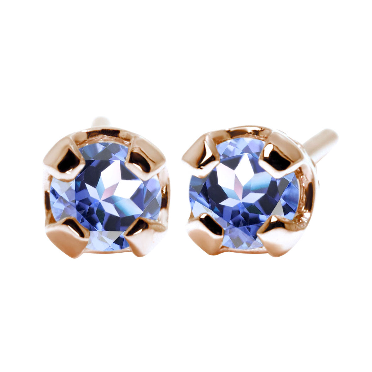 ピアス 天然石 シンプル レディース 一粒 スタッドピアス 両耳セット 選べる 10金 18金 プラチナ シルバー 誕生石 普段使い 人気 工房直販 ユニセックス (品番 mp-0015-l)