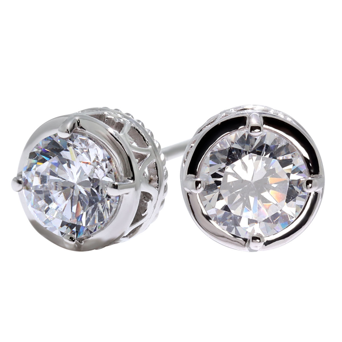 鑑定書付き ダイヤモンド レディース ピアス 一粒 0.5ct スタッド 両耳 K18 Pt900 唐草 ツイスト 隠れハート 伏せ込み おしゃれ シンプル 高品質 上質 (品番 mp-0020-4-cgl-l)