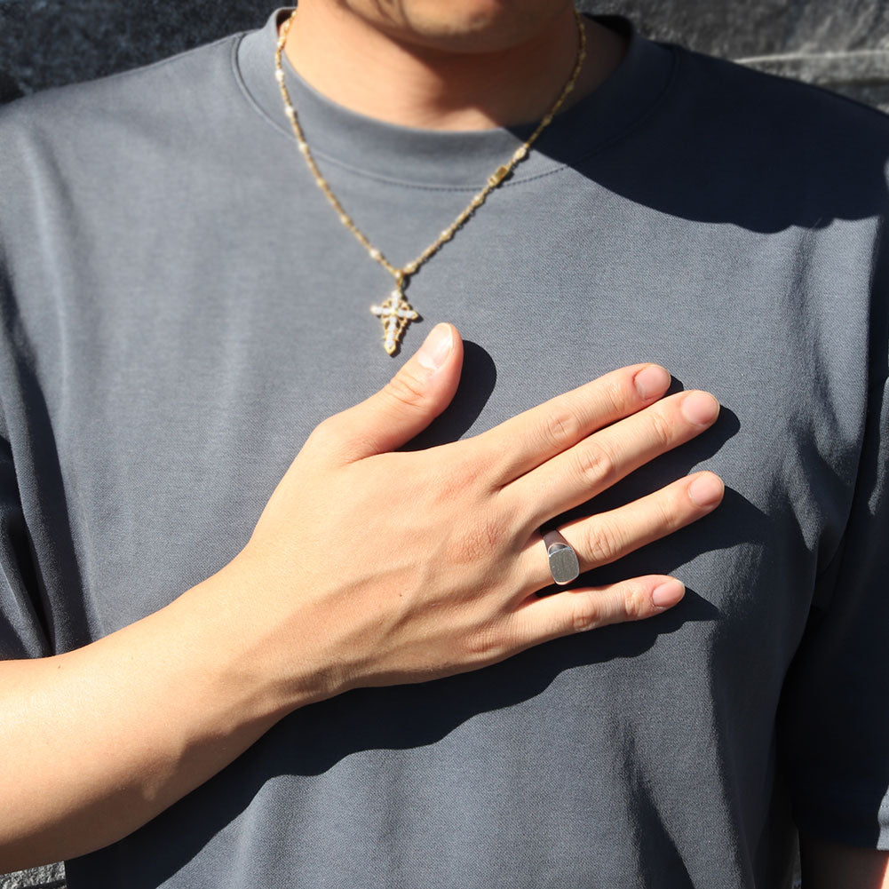 印台 リング メンズ 地金 指輪 sv925 K10 K18 Pt900 印台リング シンプル 男性 メンズリング 印台の指輪 かっこいい ギフト 父の日 プレゼント (品番 mpr-0198)
