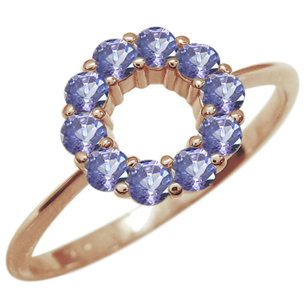 サークルリング 10金 18金 プラチナ 選べる誕生石 エタニティ レディース 指輪 天然石 エタニティリング サークル (品番 mr-0233)