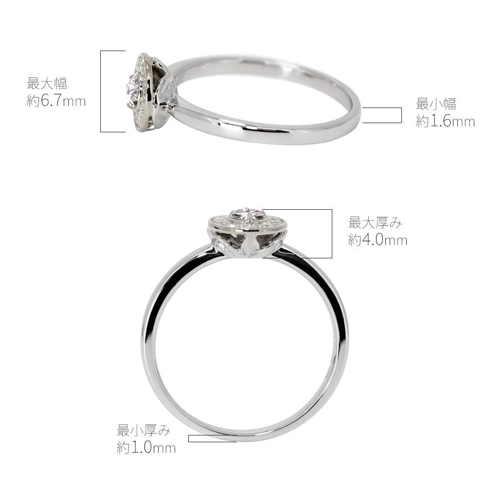 レディース リング 空枠 取り巻き かわいい セミオーダー 指輪 ルース 2.5mm カスタム k10 k18 pt sv サークル 綺麗 女性 特別 ご褒美 (品番 mr-0376-kw)