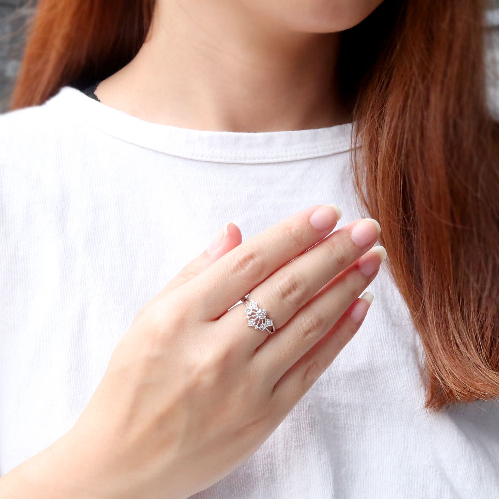 レディース リング セミオーダー 空枠 バットウィング 翼 指輪 4mm ミル K10 K18 Pt900 SV ユニーク 女性 ロック コウモリ ミステリアス (品番 mr-0445-kw)