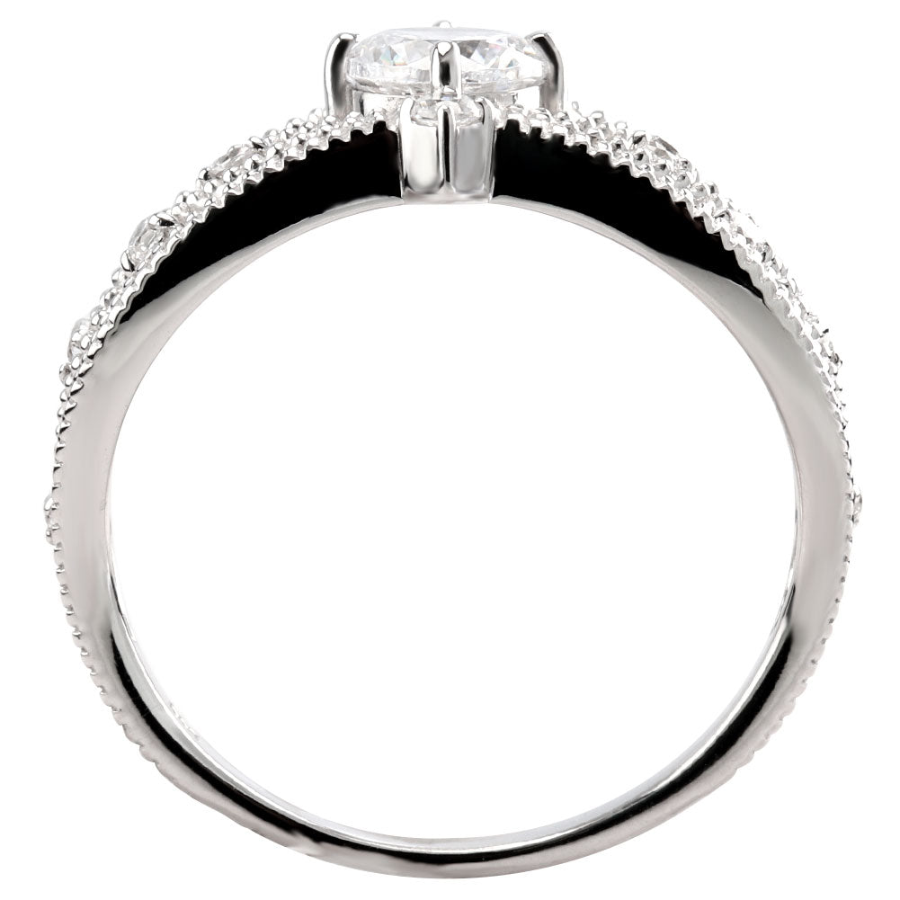 大粒 ダイヤモンドリング 0.5ct 高品質 18金 プラチナ 鑑定書付き ティアラ プリンセス 姫 婚約指輪 結婚10周年 記念日 アニバーサリー (品番 mr-0459-4-cgl-2)