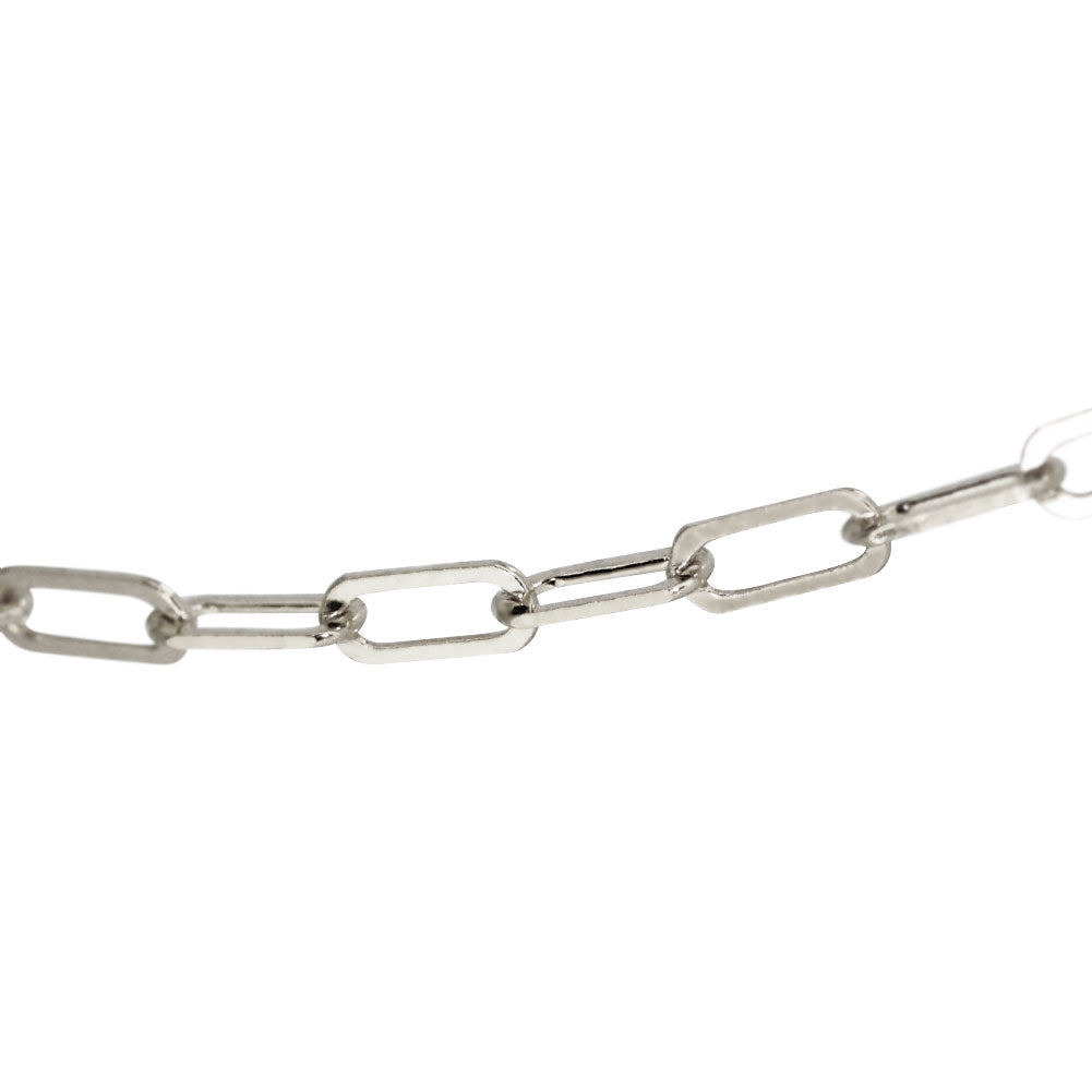 ブレスレット メンズ 純プラチナ ペーパークリップ チェーンブレスレット チェーン 幅2.2mm プラチナ999 ユニセックス pt999 メンズブレスレット (品番 p-c-b-pt-m)