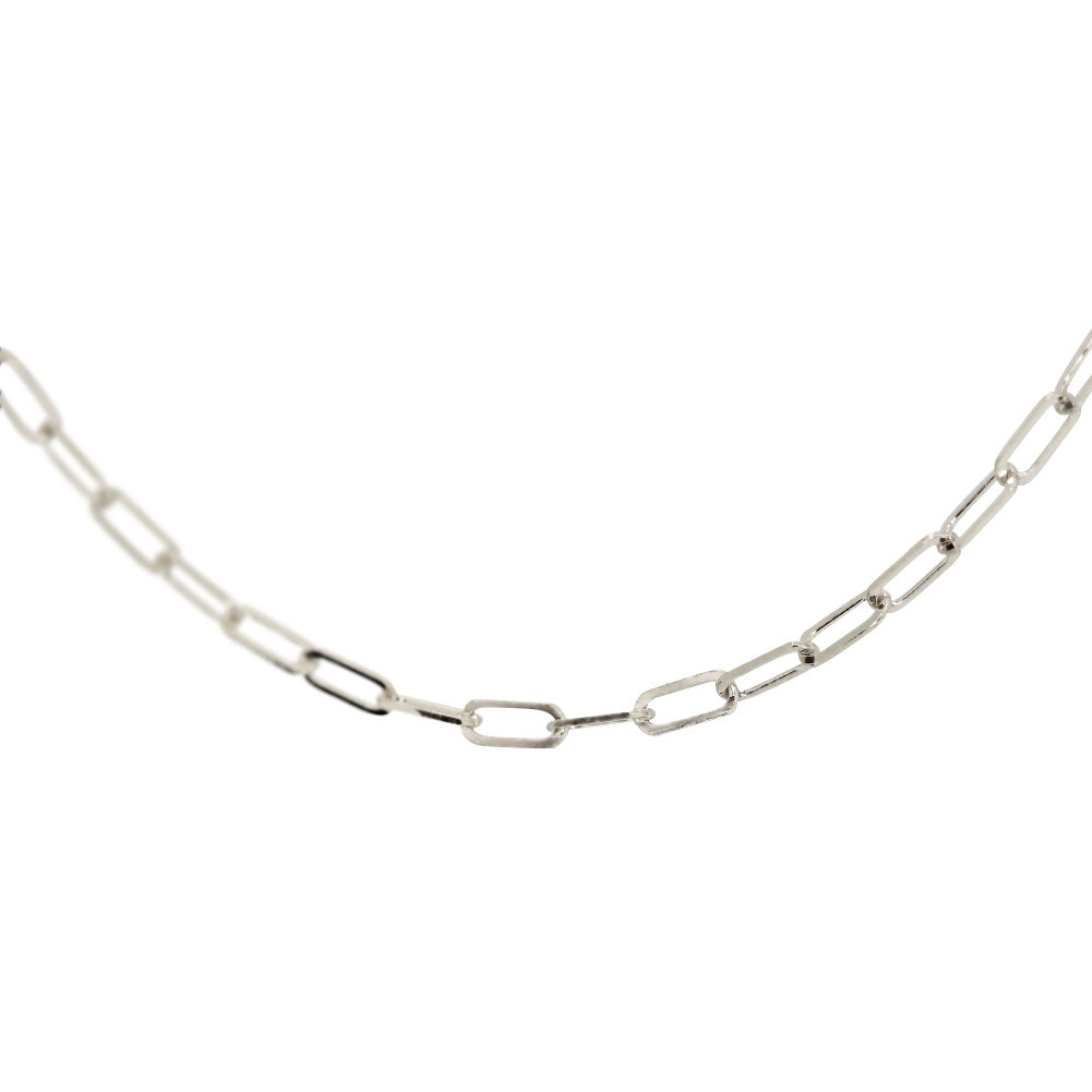 ブレスレット メンズ 純プラチナ ペーパークリップ チェーンブレスレット チェーン 幅2.2mm プラチナ999 ユニセックス pt999 メンズブレスレット (品番 p-c-b-pt-m)