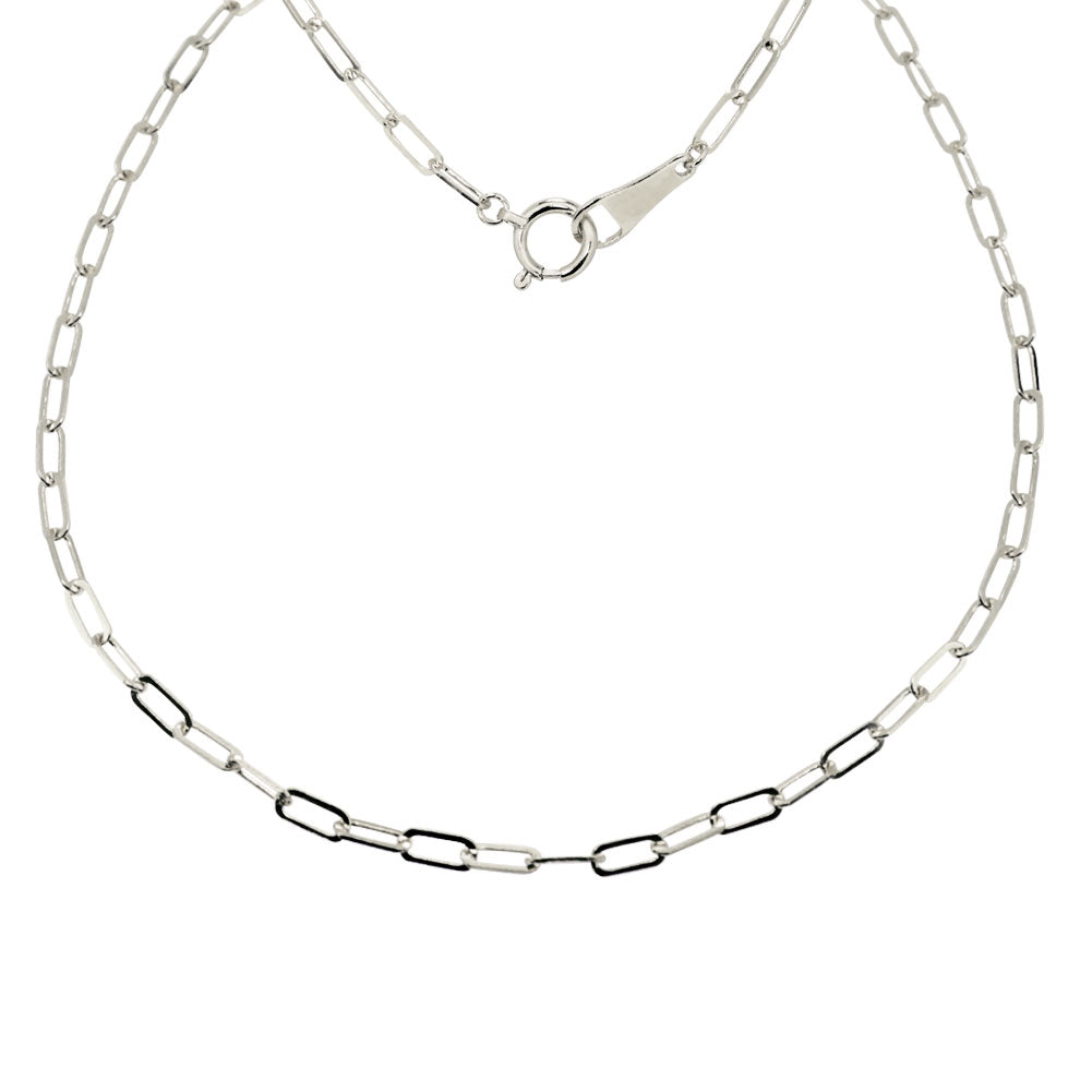 ブレスレット メンズ 純プラチナ ペーパークリップ チェーンブレスレット チェーン 幅2.2mm プラチナ999 ユニセックス pt999 メンズブレスレット (品番 p-c-b-pt-m)