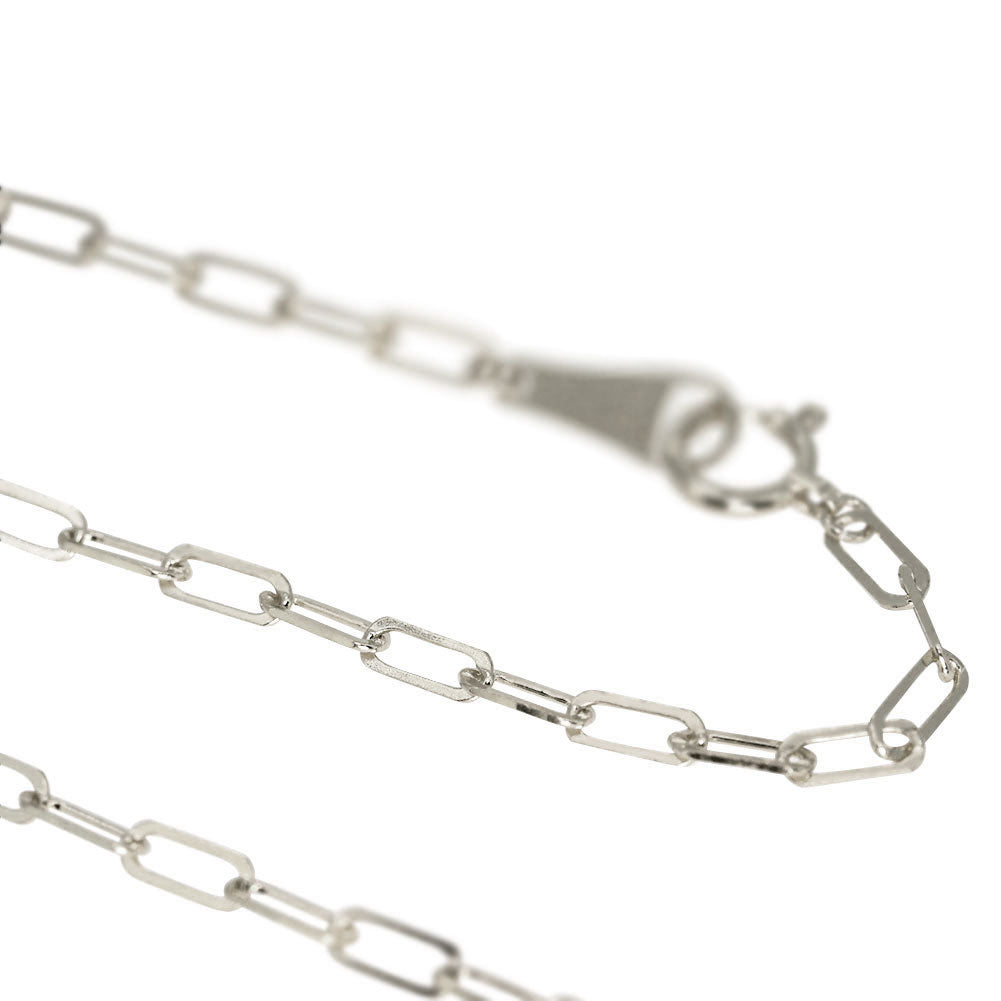 純プラチナ ペーパークリップ ネックレス チェーン pt999 レディース pt プラチナ 幅2.2mm ユニセックス プラチナ999 レディースネックレス (品番 p-c-n-pt-l)