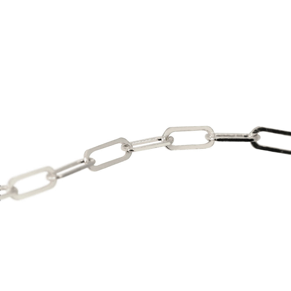 純プラチナ ペーパークリップ ネックレス チェーン pt999 レディース pt プラチナ 幅2.2mm ユニセックス プラチナ999 レディースネックレス (品番 p-c-n-pt-l)