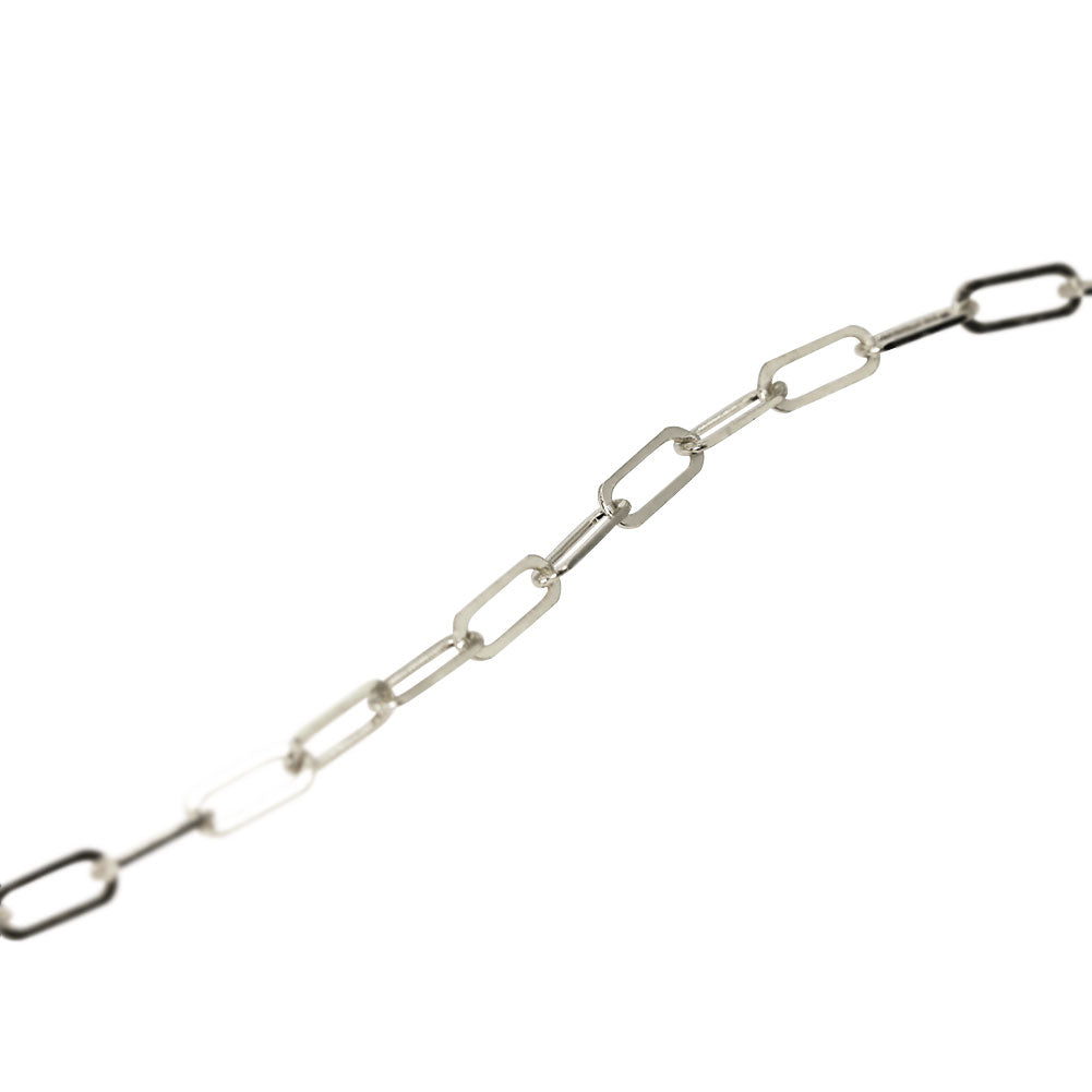 純プラチナ ペーパークリップ ネックレス チェーン pt999 レディース pt プラチナ 幅2.2mm ユニセックス プラチナ999 レディースネックレス (品番 p-c-n-pt-l)