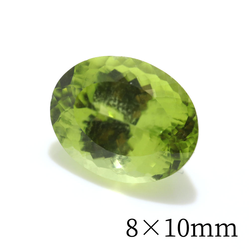 ペリドット ルース 8月誕生石 オーバル 楕円【8mm×10mm】