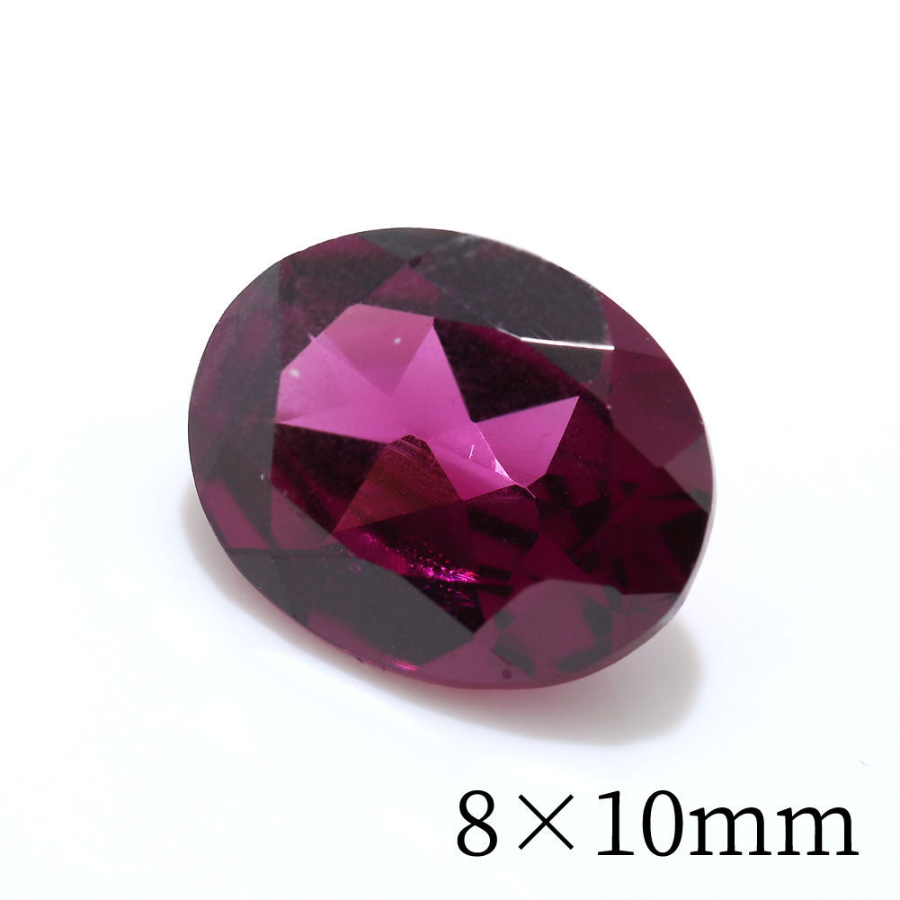 ロードライトガーネット ルース 1月誕生石 オーバル 楕円【8mm×10mm】