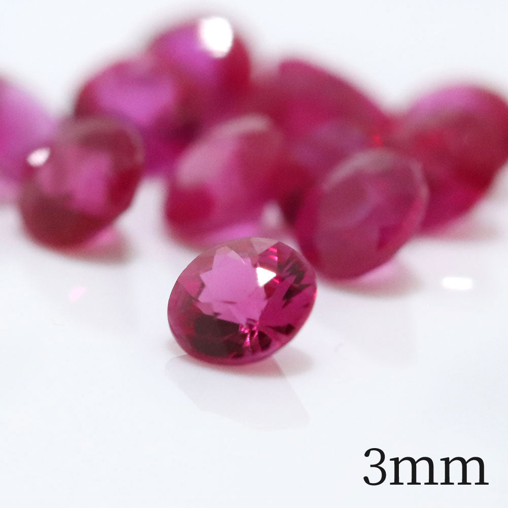 ルビー ルース 7月誕生石 【3mm】