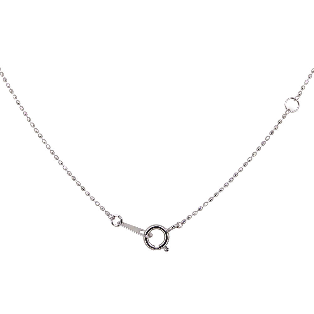 カットボールチェーン K10 K18 PT850 ネックレスチェーン チェーンのみ 40cm 0.8mm アジャスターカン付き レディース チェーン