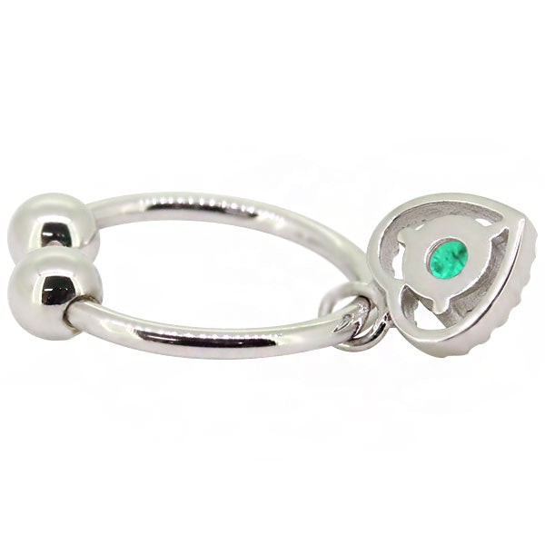 フープイヤリング レディース ハート 一粒 イヤーカフ 選べる誕生石 K10 K18 PT900 揺れる 天然石 Heart Hoop Earring 両耳セット オープンハート