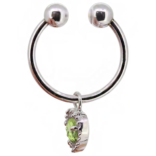 フープイヤリング レディース ハート 一粒 イヤーカフ 選べる誕生石 K10 K18 PT900 揺れる 天然石 Heart Hoop Earring 両耳セット オープンハート