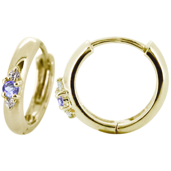 メンズ 選べる誕生石 フープピアス シンプル ピアス 片耳 フープ 中折れ式 誕生石 天然石 sv925 k10 k18 pt900 (品番 mp-0163-m)