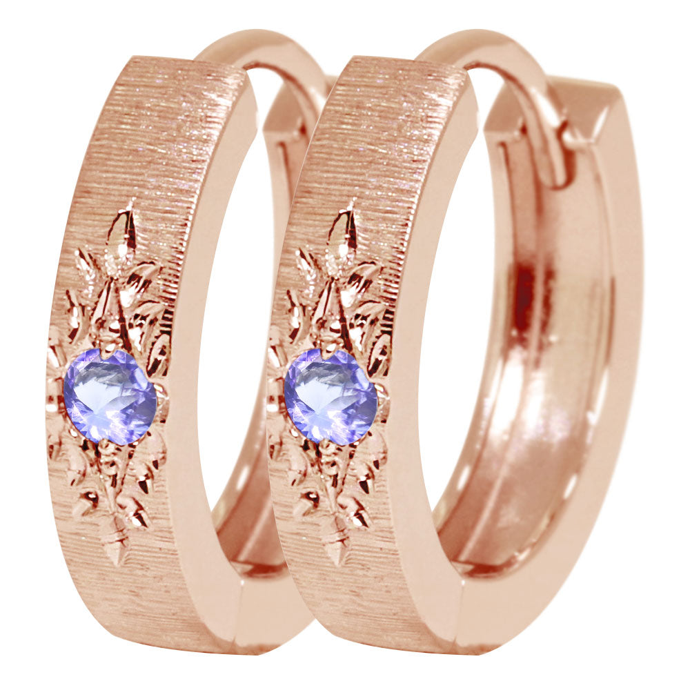 ピアス レディース 中折れ式 誕生石 選べる 天然石 洋彫り ハワイアンジュエリー ピアス 両耳 フープピアス 彫り 10金 18金 プラチナ シルバー (品番 mp-0170-d-l)