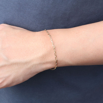 K18YG ブレスレット メンズ 小豆チェーン 18金 組み合わせ パーツ ショート＆ロング チェーン 地金 あずき  ブレス 男性 大人 つけっぱなし (品番 azuki-sl-h-065-18-k18-m)