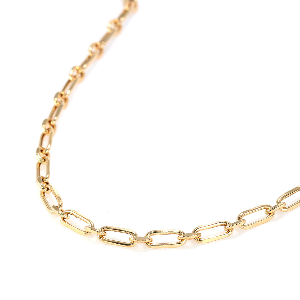 K18YG ブレスレット メンズ 小豆チェーン 18金 組み合わせ パーツ ショート＆ロング チェーン 地金 あずき  ブレス 男性 大人 つけっぱなし (品番 azuki-sl-h-065-18-k18-m)