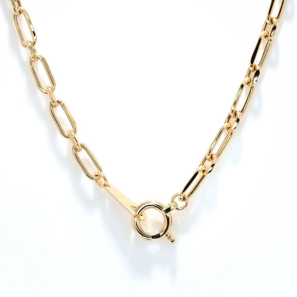 K18YG ブレスレット メンズ 小豆チェーン 18金 組み合わせ パーツ ショート＆ロング チェーン 地金 あずき  ブレス 男性 大人 つけっぱなし (品番 azuki-sl-h-065-18-k18-m)