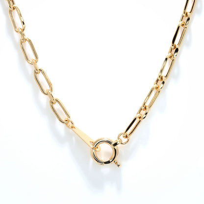 K18YG ブレスレット メンズ 小豆チェーン 18金 組み合わせ パーツ ショート＆ロング チェーン 地金 あずき  ブレス 男性 大人 つけっぱなし (品番 azuki-sl-h-065-18-k18-m)