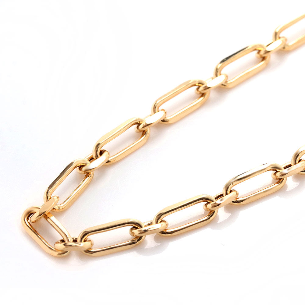 K18YG ブレスレット メンズ 小豆チェーン 18金 組み合わせ パーツ ショート＆ロング チェーン 地金 あずき  ブレス 男性 大人 つけっぱなし (品番 azuki-sl-h-065-18-k18-m)