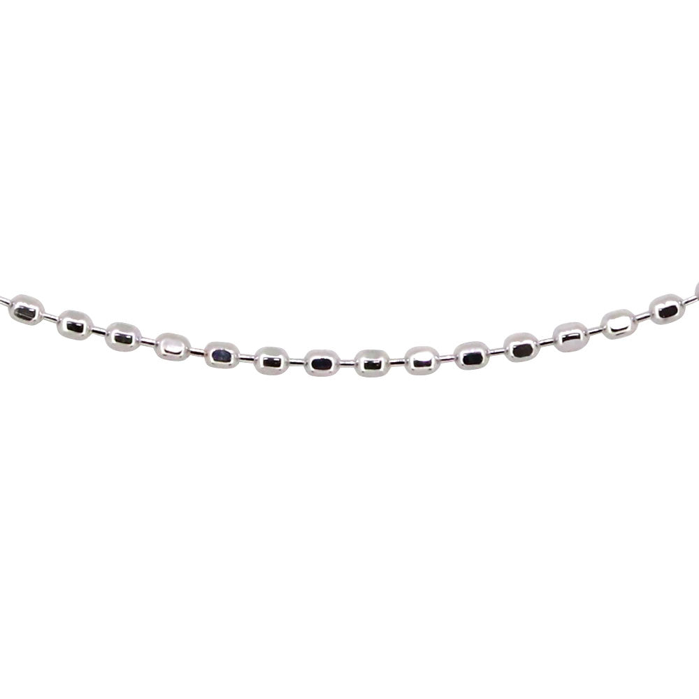 カットボールチェーン K10 K18 PT850 ネックレスチェーン チェーンのみ 40cm 0.8mm アジャスターカン付き  レディース チェーン (品番 cutball-08-chain)