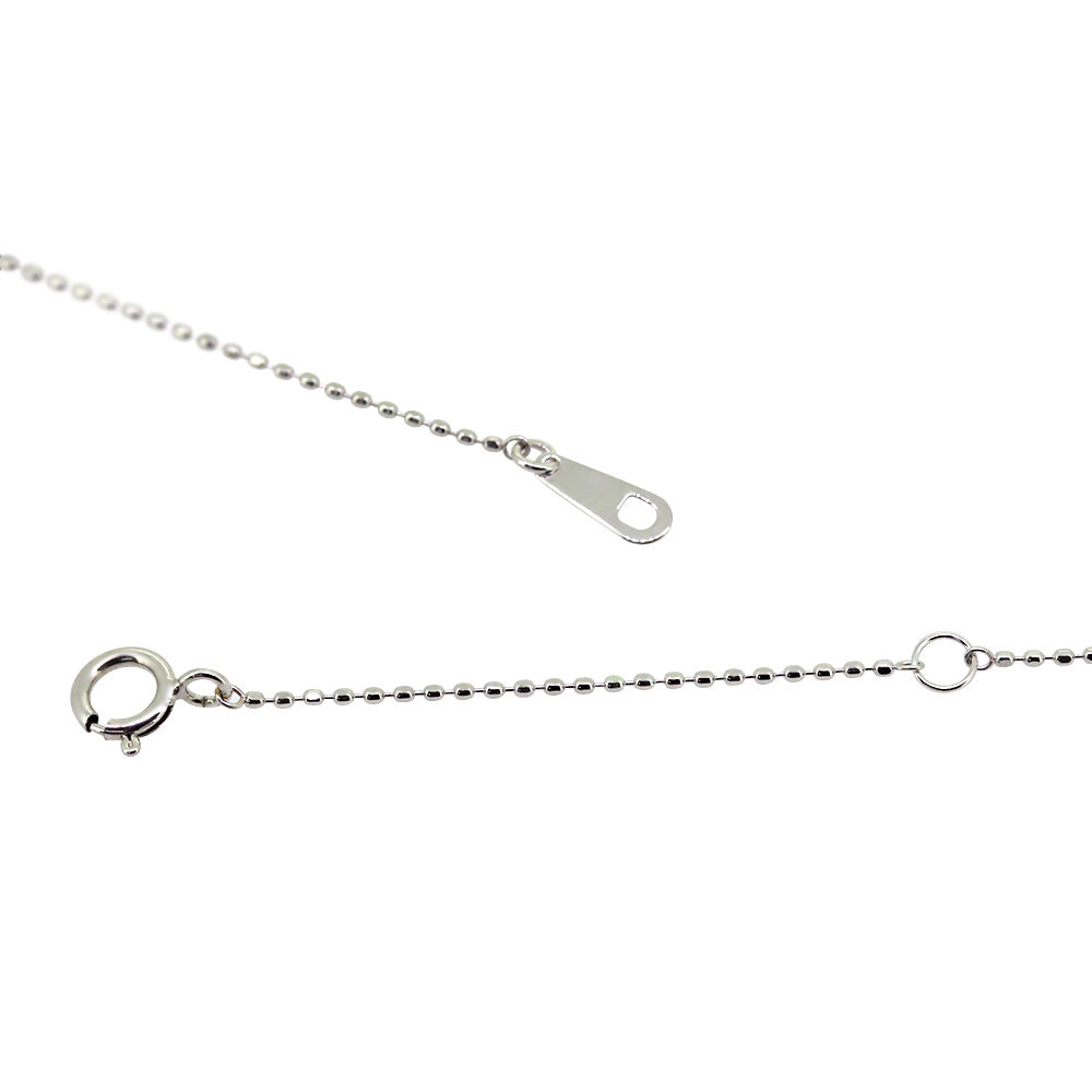 カットボールチェーン K10 K18 PT850 ネックレスチェーン チェーンのみ 40cm 0.8mm アジャスターカン付き  レディース チェーン (品番 cutball-08-chain)