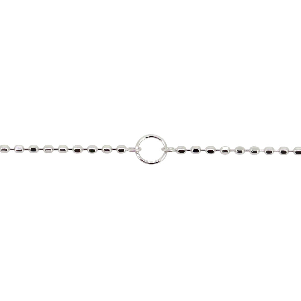 カットボールチェーン K10 K18 PT850 ネックレスチェーン チェーンのみ 40cm 0.8mm アジャスターカン付き  レディース チェーン (品番 cutball-08-chain)