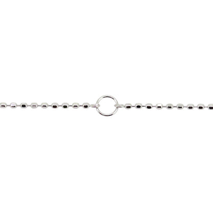 カットボールチェーン K10 K18 PT850 ネックレスチェーン チェーンのみ 40cm 0.8mm アジャスターカン付き  レディース チェーン (品番 cutball-08-chain)