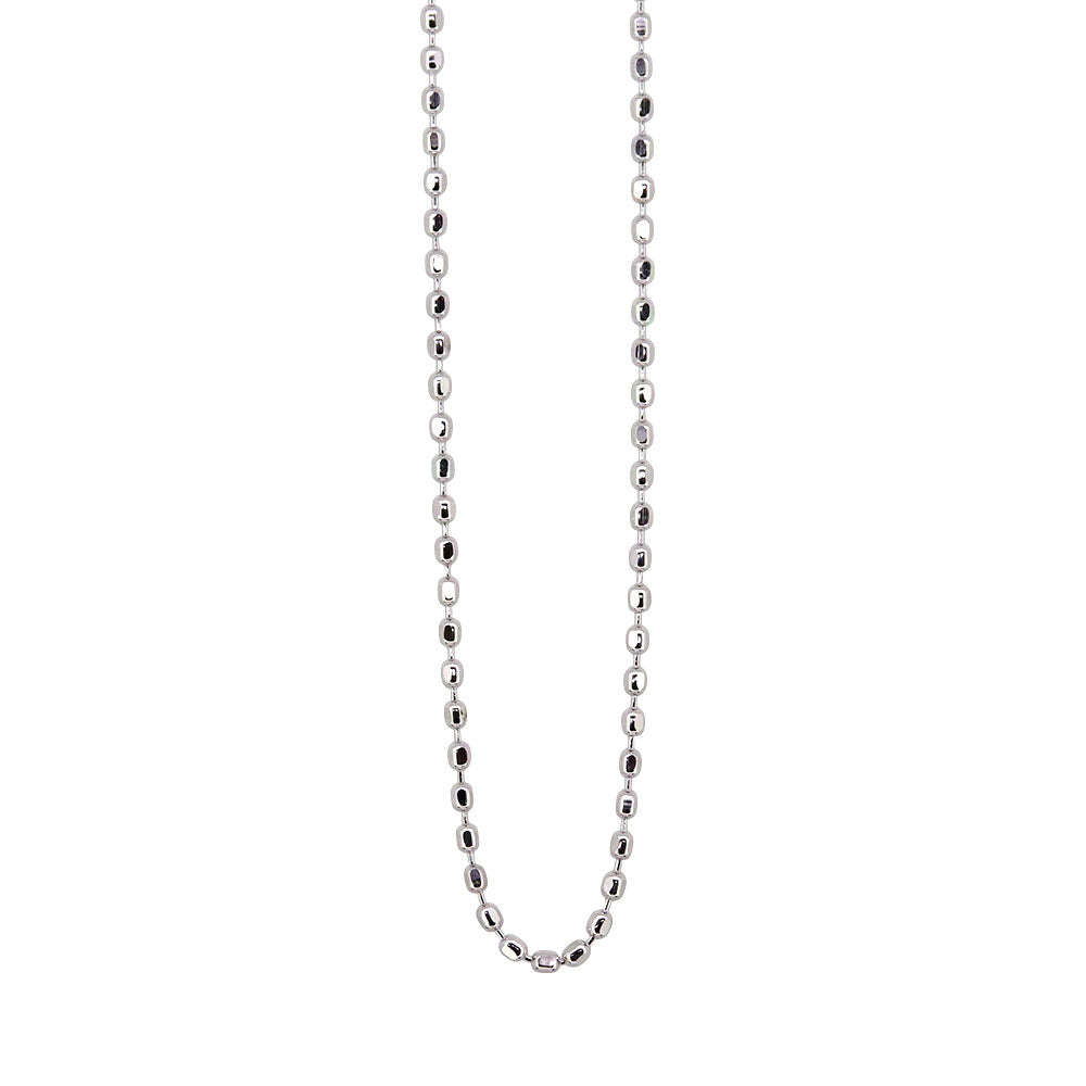 カットボールチェーン K10 K18 PT850 ネックレスチェーン チェーンのみ 40cm 0.8mm アジャスターカン付き  レディース チェーン (品番 cutball-08-chain)