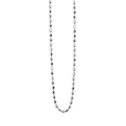 カットボールチェーン K10 K18 PT850 ネックレスチェーン チェーンのみ 40cm 0.8mm アジャスターカン付き  レディース チェーン (品番 cutball-08-chain)