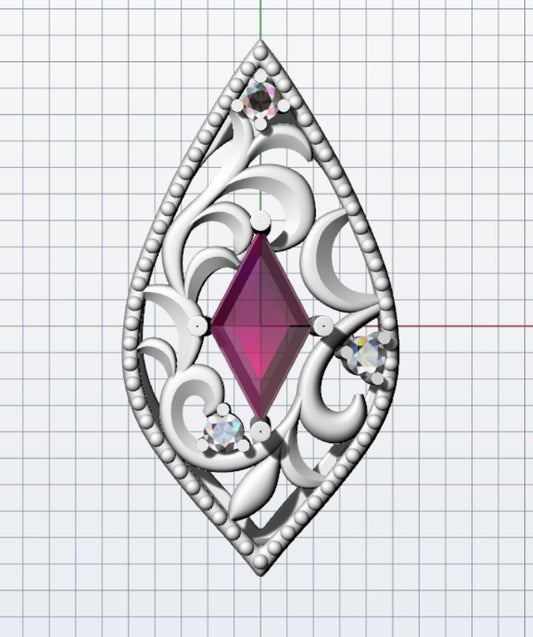 【花様専用】mh-0436 改作 K10 脇石ダイヤモンド