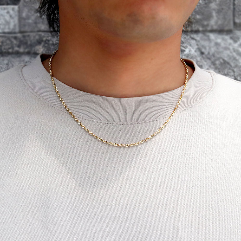ネックレス レディース チェーン 18金 中空 イリーデ チェーンネックレス K18 イエローゴールド 女性 おしゃれ ジュエリー プレゼント 誕生日 (品番 iride-h-030-k18-l)