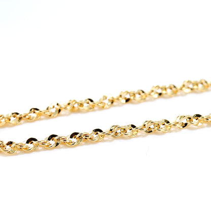 18金 ブレスレット メンズ 中空 イリーデ K18YG イエローゴールド 金属アレルギー対応 地金 ブレス シンプル 男性 大人 普段使い おすすめ (品番 iride-h-030-18-k18-m)