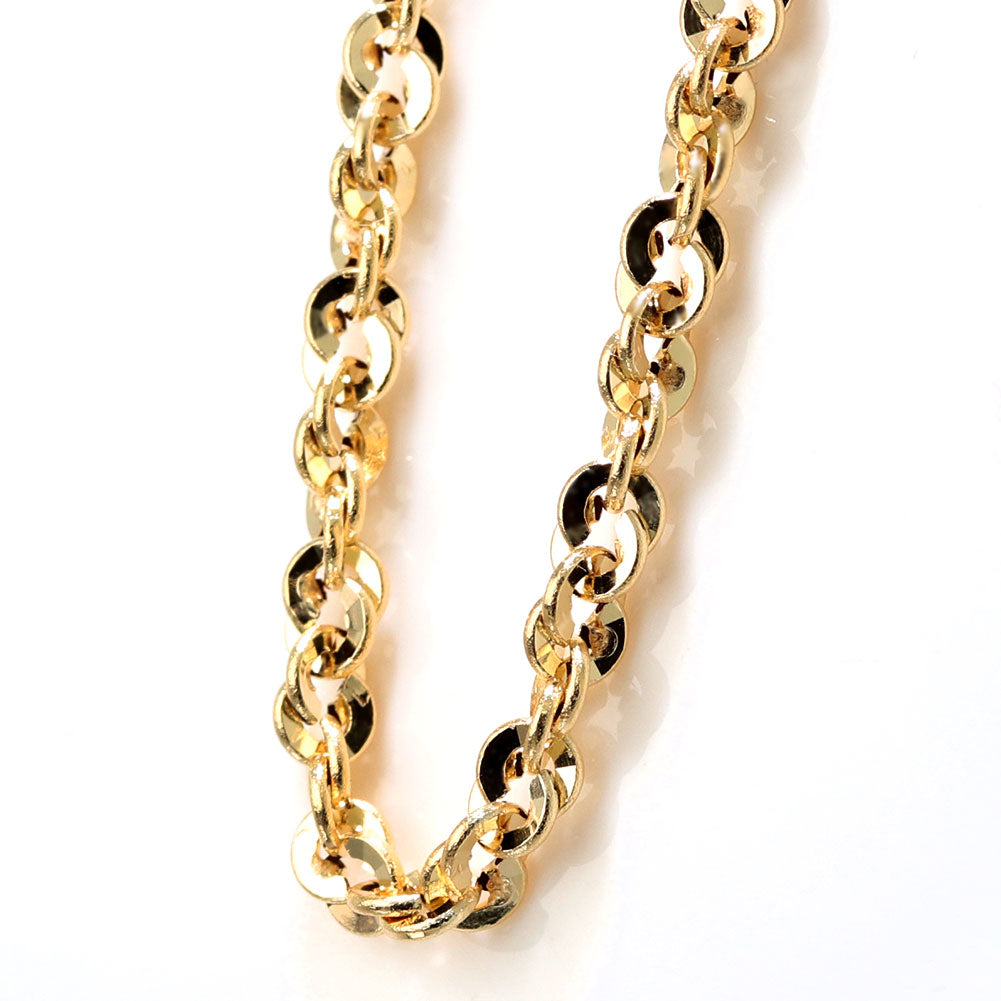 18金 ブレスレット メンズ 中空 イリーデ K18YG イエローゴールド 金属アレルギー対応 地金 ブレス シンプル 男性 大人 普段使い おすすめ (品番 iride-h-030-18-k18-m)