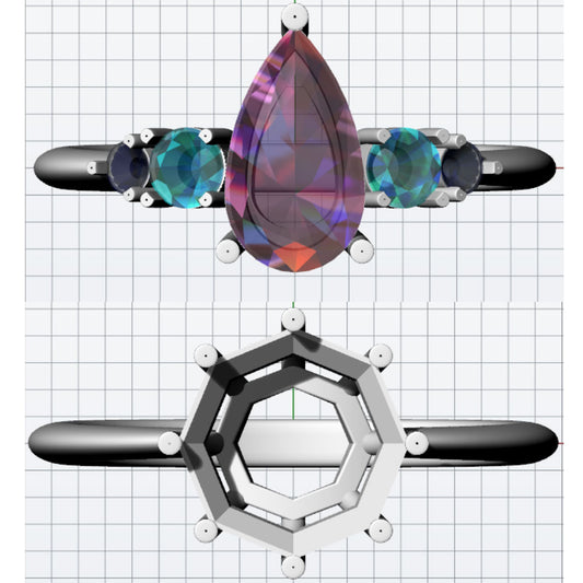 【じゃがりっこ様専用】CAD巻きリング 二本