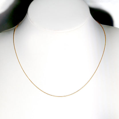 純金 ネックレス レディース 丸小豆 45cm 24金 シンプル 細い チェーンだけ K24 ゴールド 地金 スライド式 金属アレルギー対応 おしゃれ (品番 jpc-ma30-k24-l)