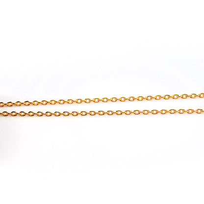 純金 ネックレス レディース 丸小豆 45cm 24金 シンプル 細い チェーンだけ K24 ゴールド 地金 スライド式 金属アレルギー対応 おしゃれ (品番 jpc-ma30-k24-l)