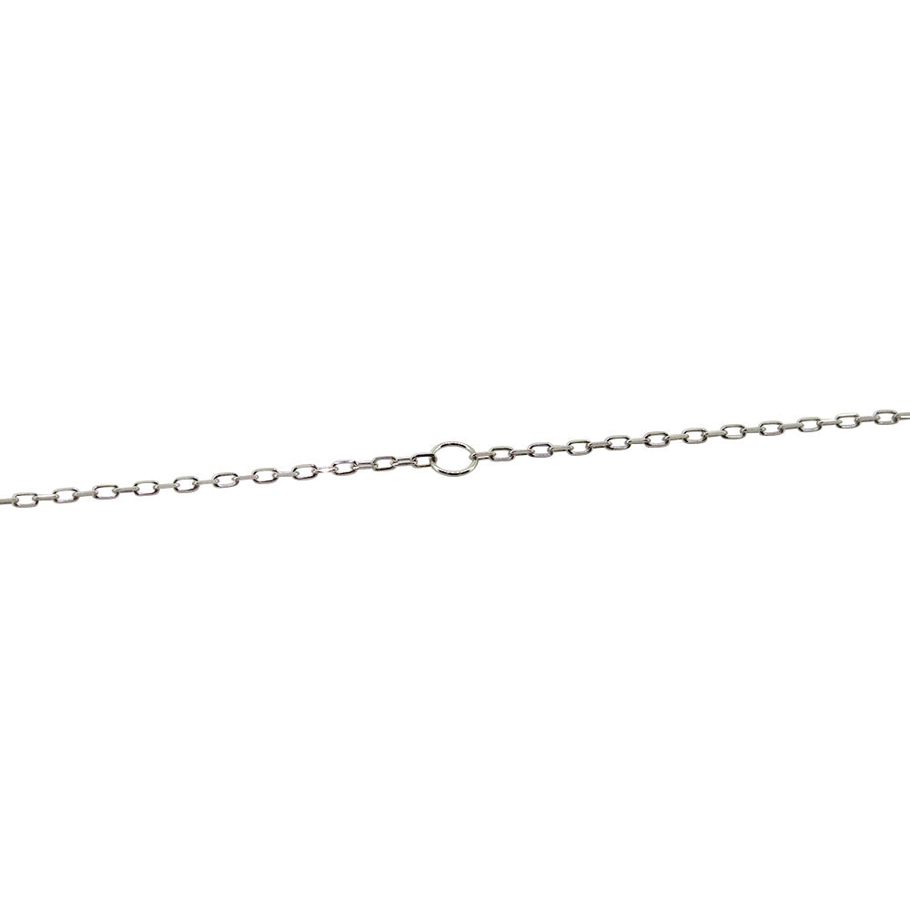 ネックレス チェーンのみ レディース 角小豆チェーン pt850 18k 10k レディースチェーン 40cm 0.24mm (品番 kakuazuki-024-chain)
