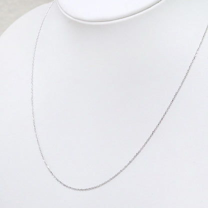 角小豆 チェーン レディース ネックレス チェーンのみ 10金 18金 プラチナ レディースネックレス 45cm 0.28mm 引き輪 プレート (品番 kakuazuki-028-chain)