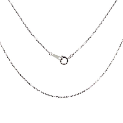 角小豆 チェーン レディース ネックレス チェーンのみ 10金 18金 プラチナ レディースネックレス 45cm 0.28mm 引き輪 プレート (品番 kakuazuki-028-chain)