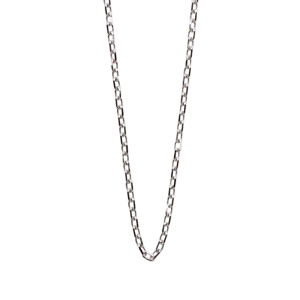 角小豆 チェーン レディース ネックレス チェーンのみ 10金 18金 プラチナ レディースネックレス 45cm 0.28mm 引き輪 プレート (品番 kakuazuki-028-chain)