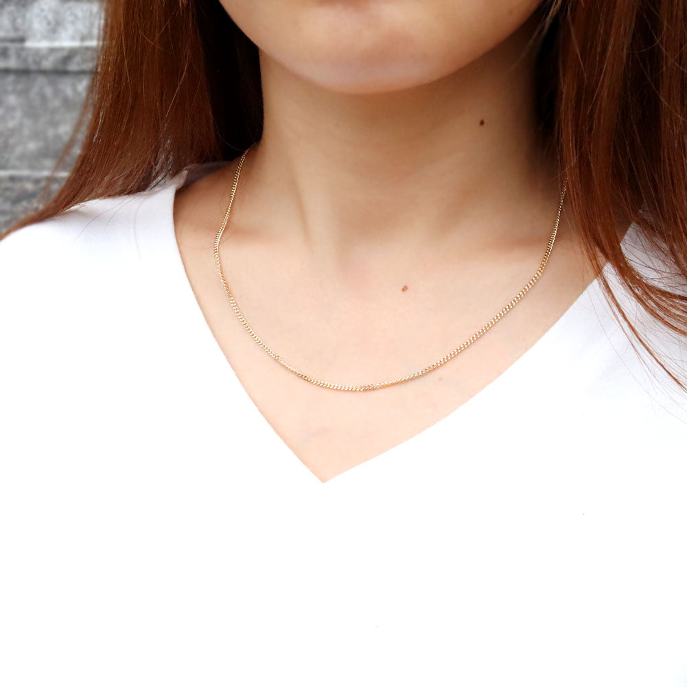 喜平 ネックレス 18金 中空 チェーン K18 ゴールド 2.0mm キヘイ メンズ レディース ネックレス シンプル ユニセックス 細い チェーン おしゃれ (品番 kihei-050-k18-l)