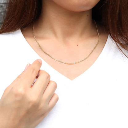 喜平 ネックレス 18金 中空 チェーン K18 ゴールド 2.0mm キヘイ メンズ レディース ネックレス シンプル ユニセックス 細い チェーン おしゃれ (品番 kihei-050-k18-l)